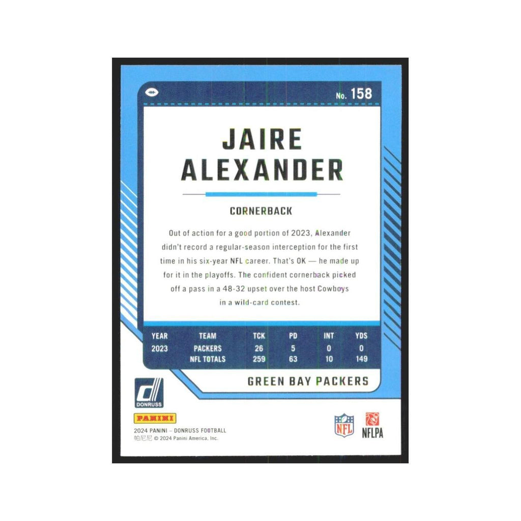 2024 Donruss Jaire Alexander Packers #158