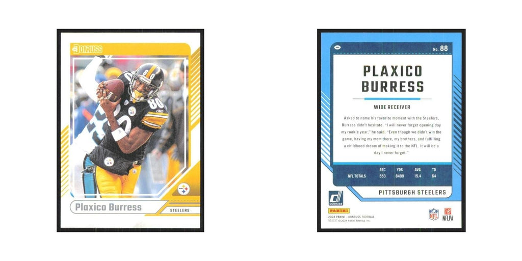 2024 Donruss Plaxico Burress Steelers #88