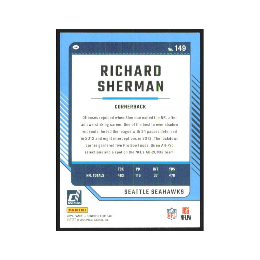 2024 Donruss Richard Sherman Seahawks #149 Press Proof