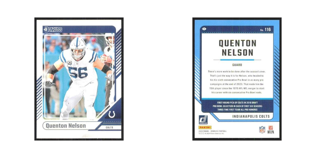 2024 Donruss Quenton Nelson Colts #116