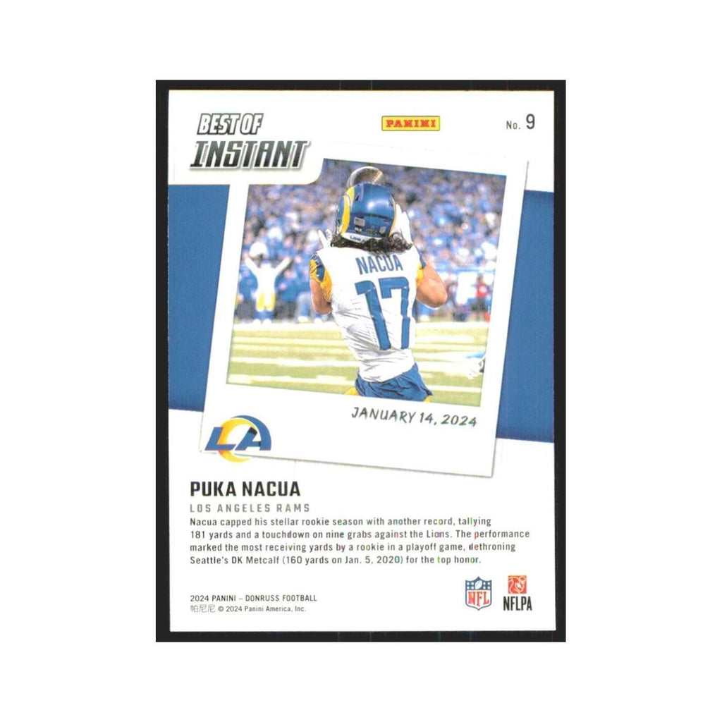 2024 Donruss Puka Nacua Rams #9