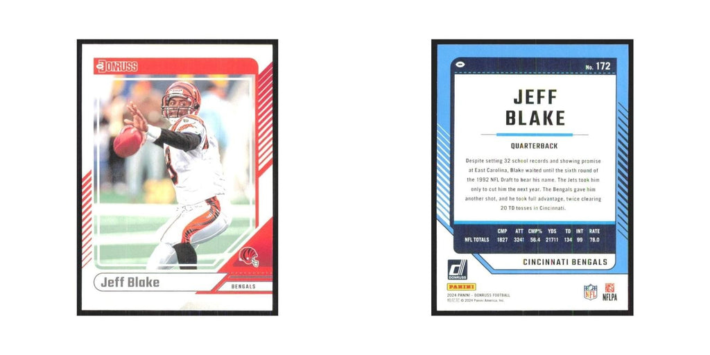 2024 Donruss Jeff Blake Bengals #172