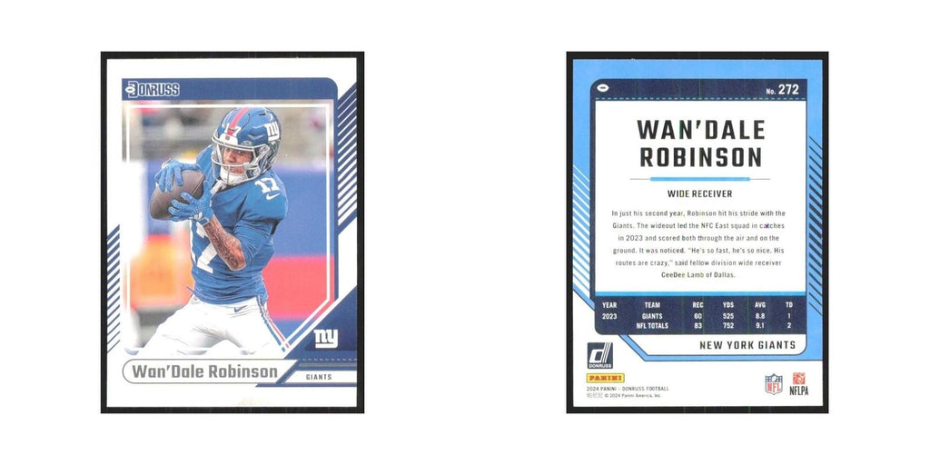 2024 Donruss Wan'Dale Robinson Giants #272