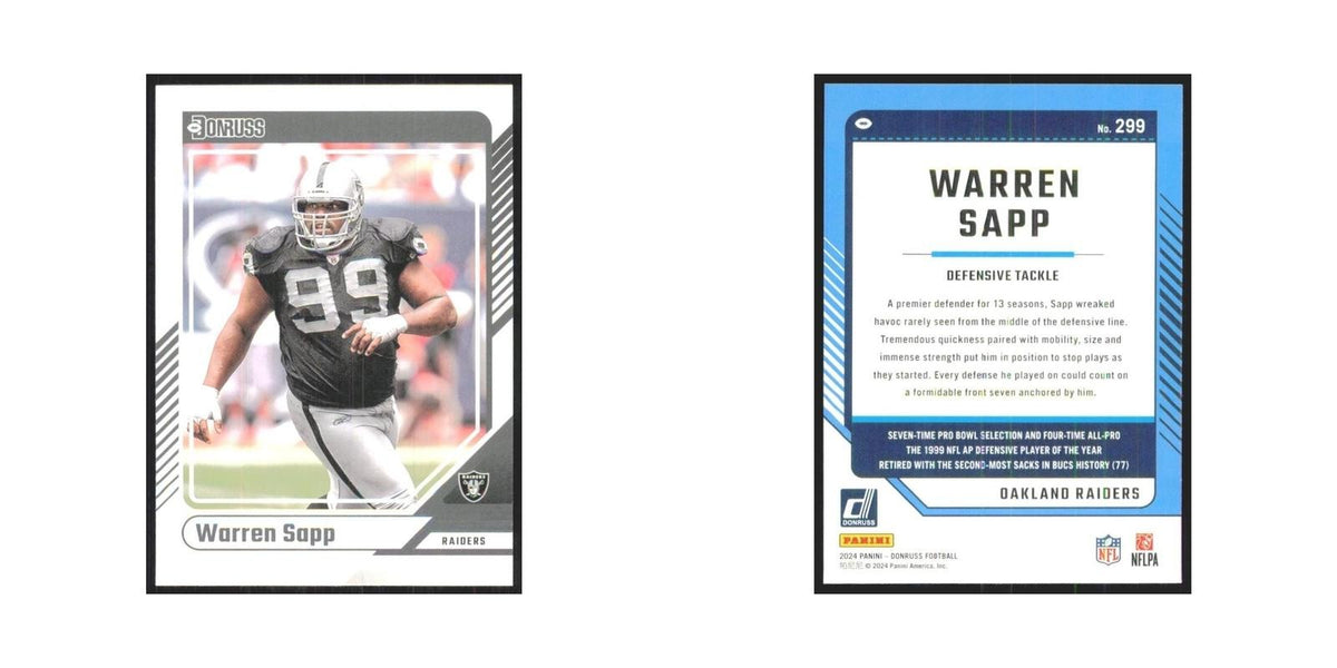 2024 Donruss Warren Sapp Raiders #299