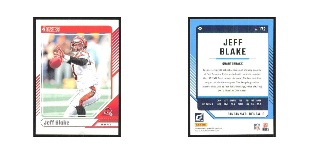 2024 Donruss Jeff Blake Bengals #172