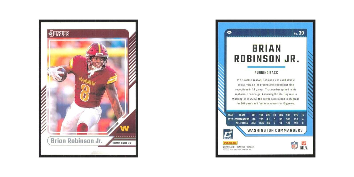 2024 Donruss Brian Robinson Jr. Commanders #39