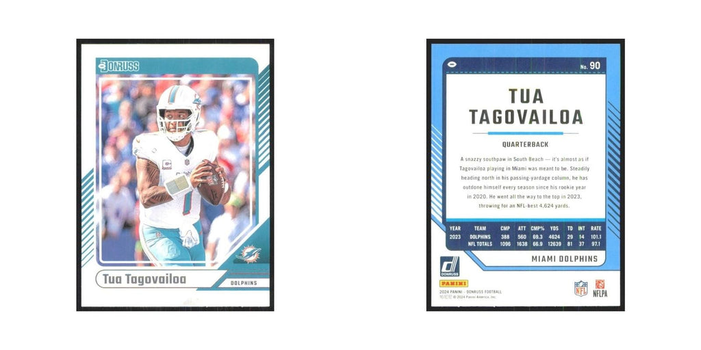 2024 Donruss Tua Tagovailoa Dolphins #90