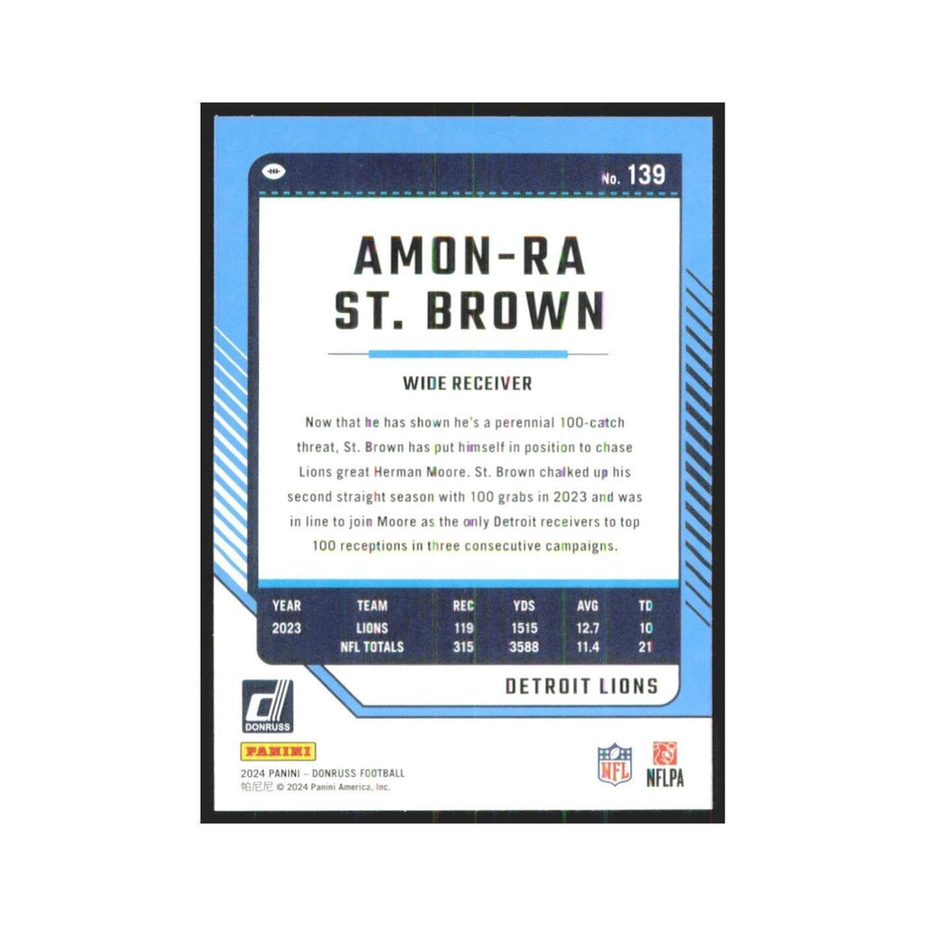 2024 Donruss Amon-Ra St. Brown Lions #139
