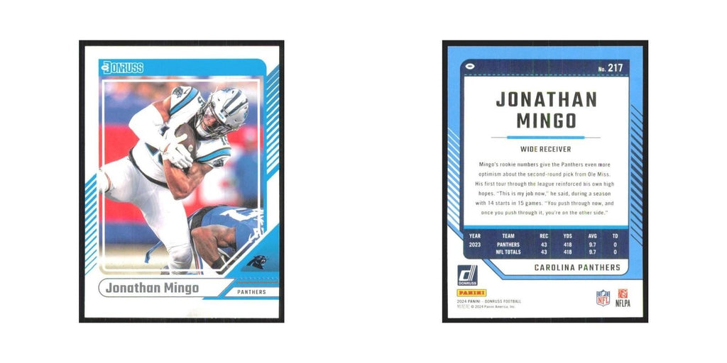 2024 Donruss Jonathan Mingo Panthers #217