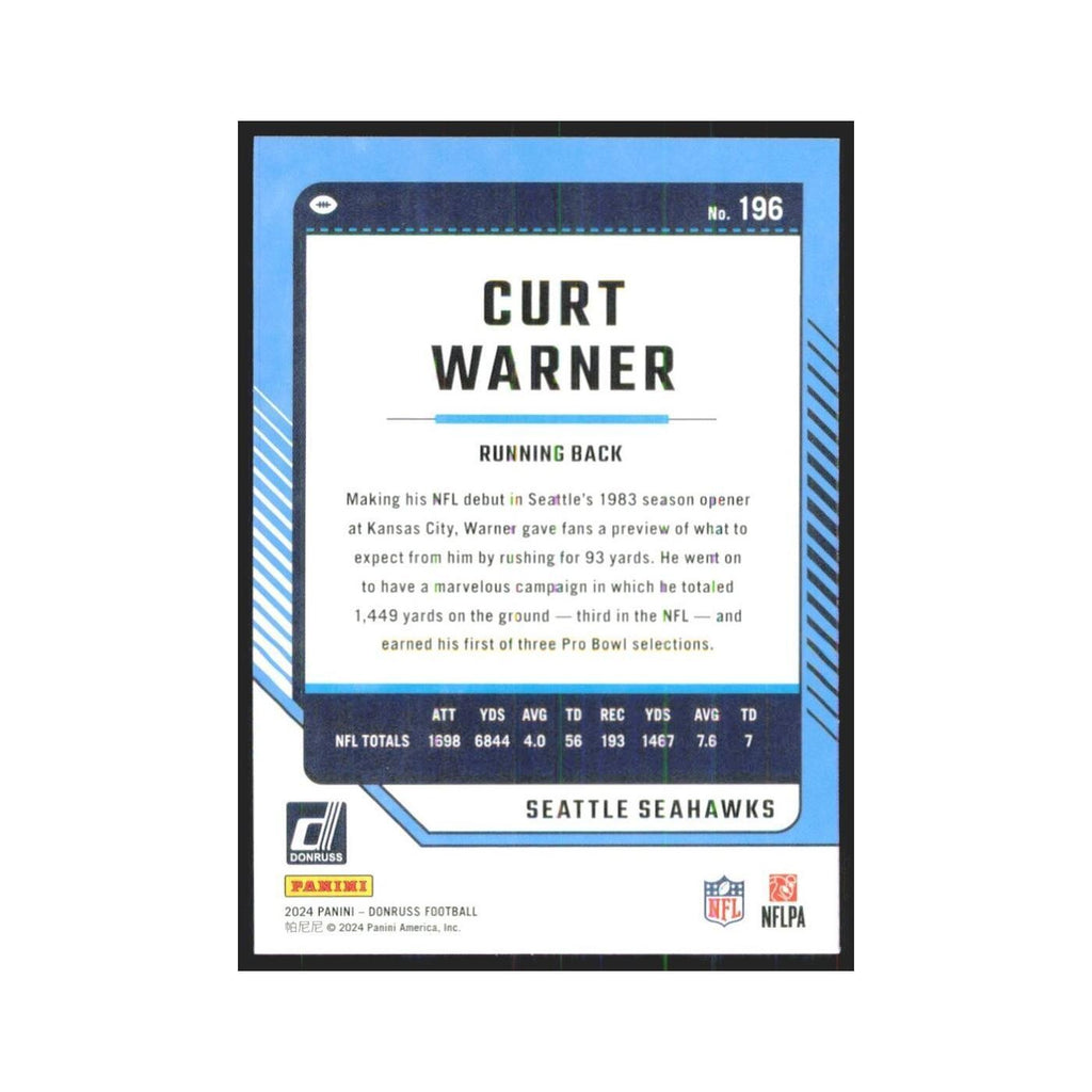 2024 Donruss Curt Warner Seahawks #196