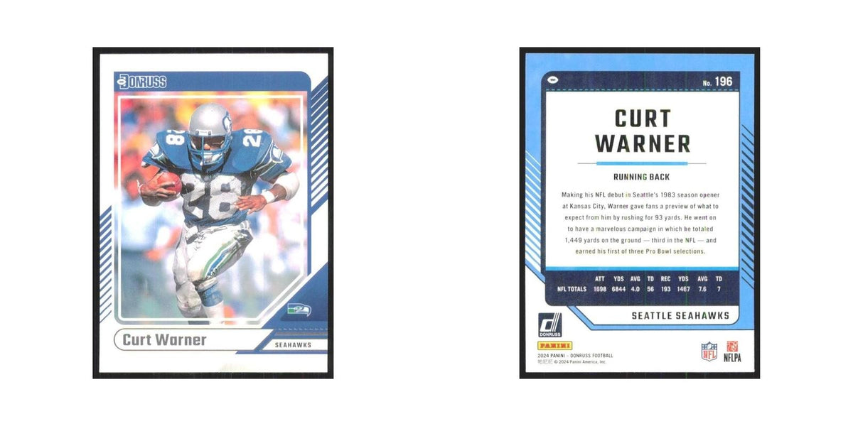 2024 Donruss Curt Warner Seahawks #196