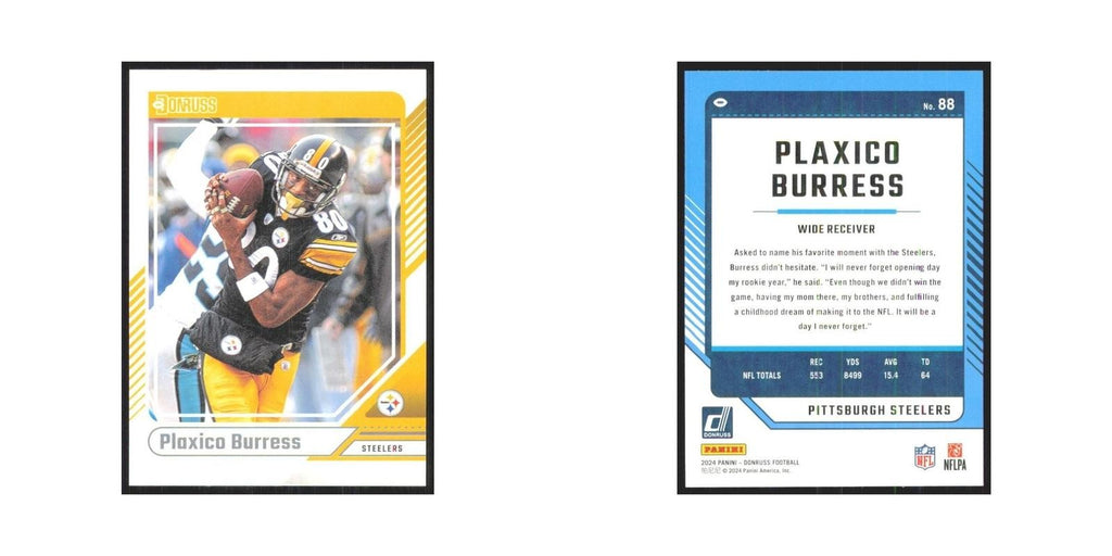 2024 Donruss Plaxico Burress Steelers #88