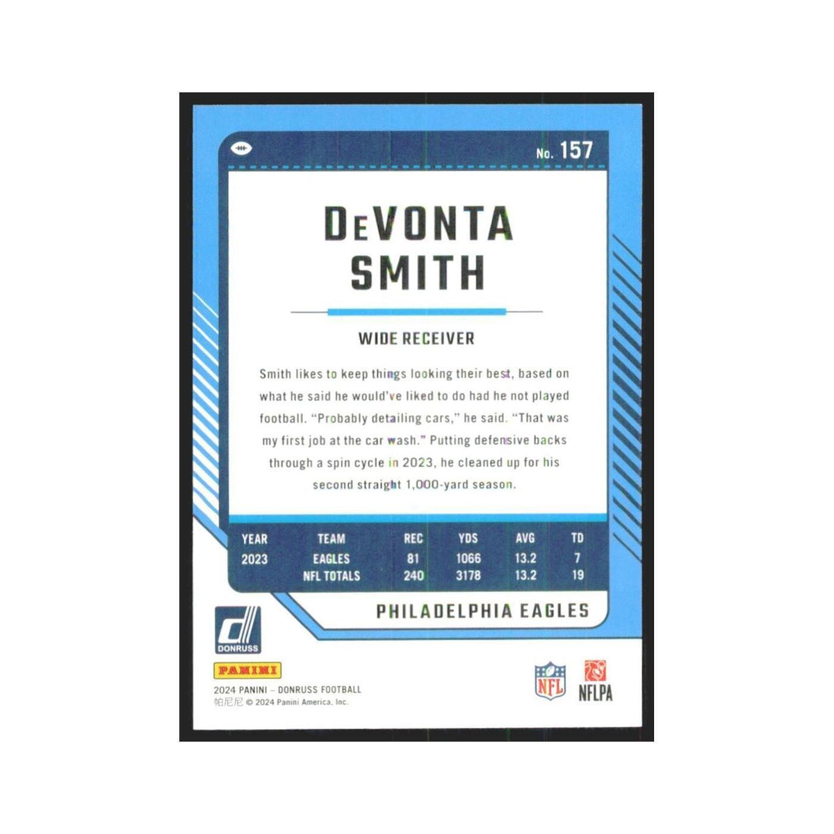 2024 Donruss DeVonta Smith Eagles #157