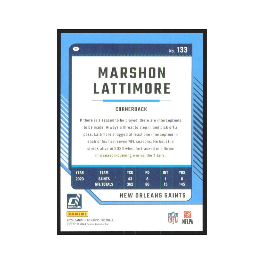 2024 Donruss Marshon Lattimore Saints #133