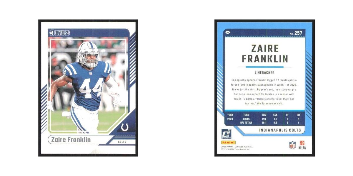 2024 Donruss Zaire Franklin Colts #257