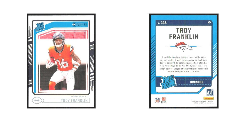 2024 Donruss Troy Franklin RC Broncos #338