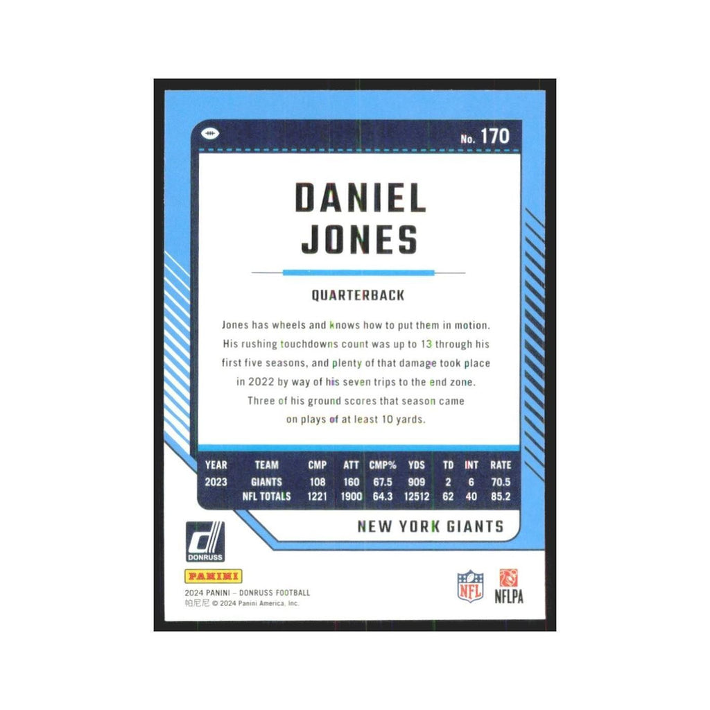 2024 Donruss Daniel Jones Giants #170