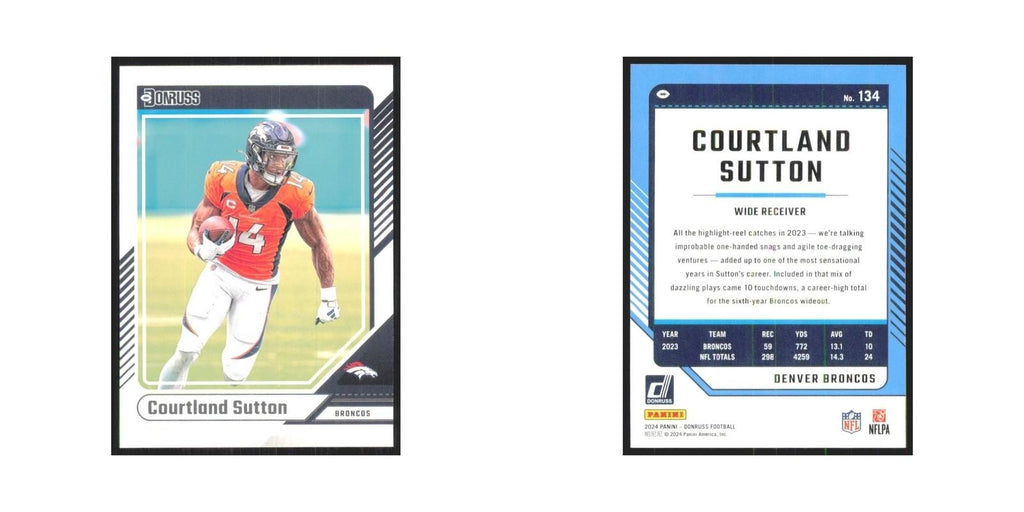 2024 Donruss Courtland Sutton Broncos #134