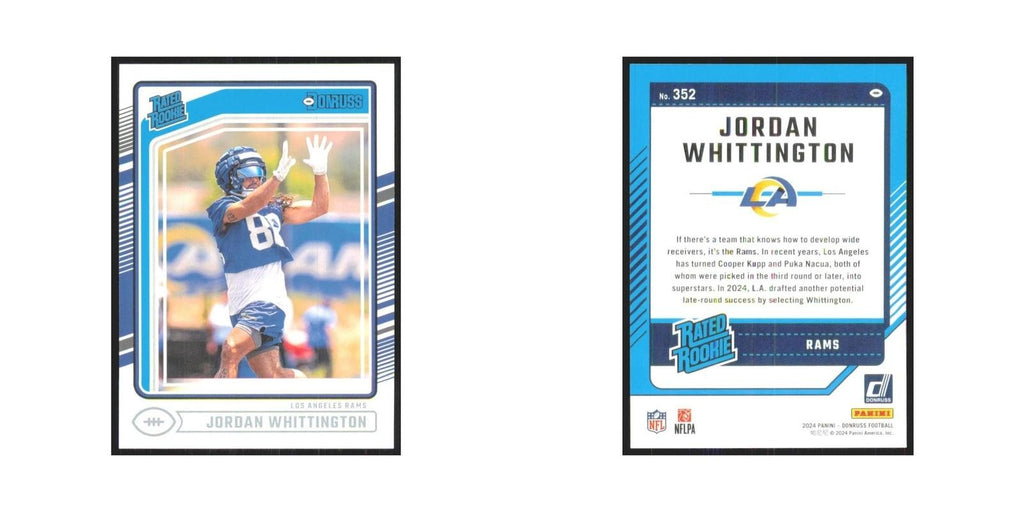 2024 Donruss Jordan Whittington RC Rams #352