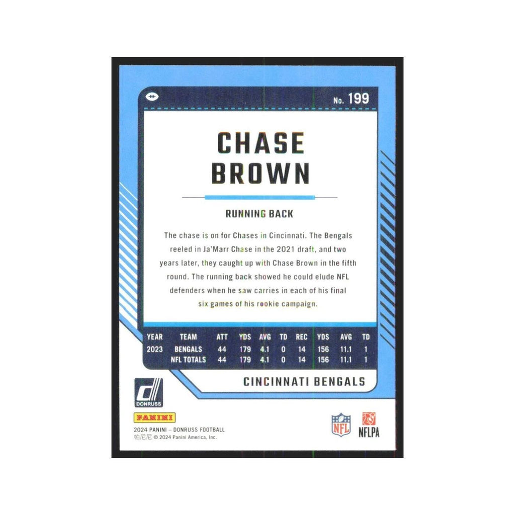 2024 Donruss Chase Brown Bengals #199