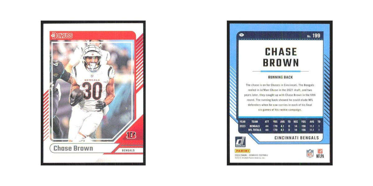 2024 Donruss Chase Brown Bengals #199