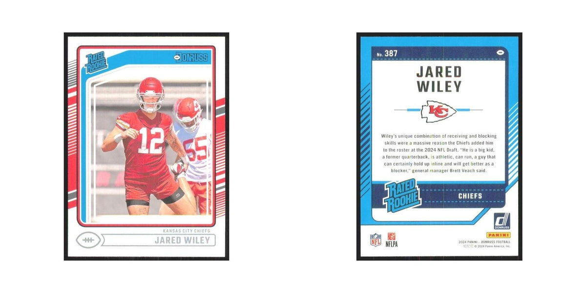 2024 Donruss Jared Wiley RC Chiefs #387
