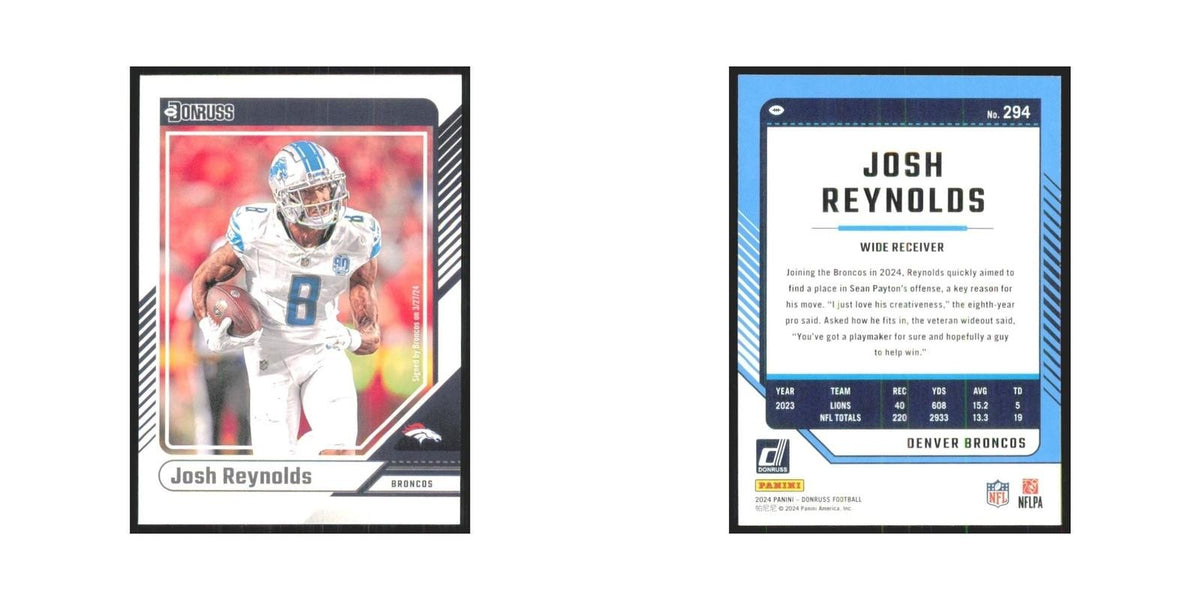2024 Donruss Josh Reynolds Broncos #294