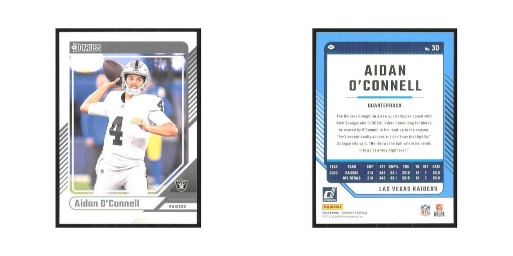 2024 Donruss Aidan O'Connell Raiders #30