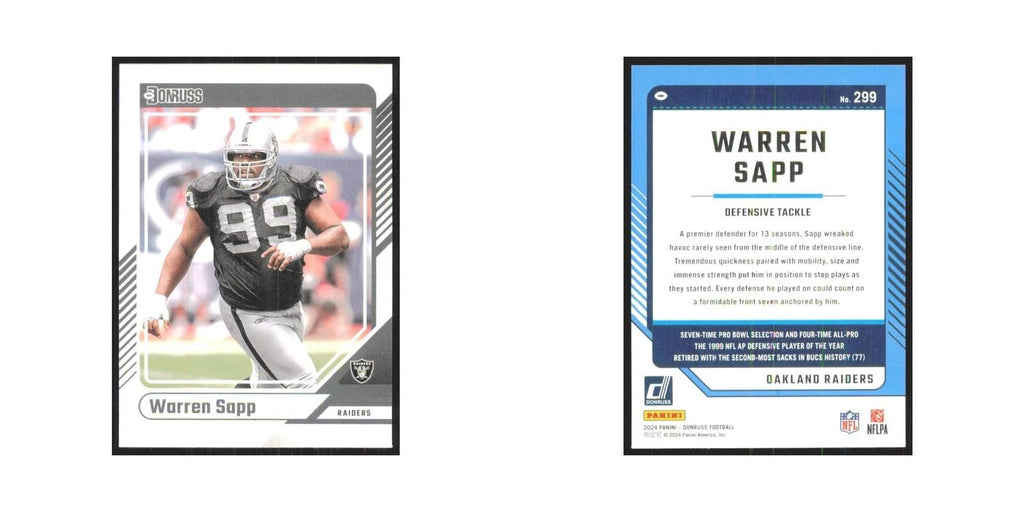 2024 Donruss Warren Sapp Raiders #299