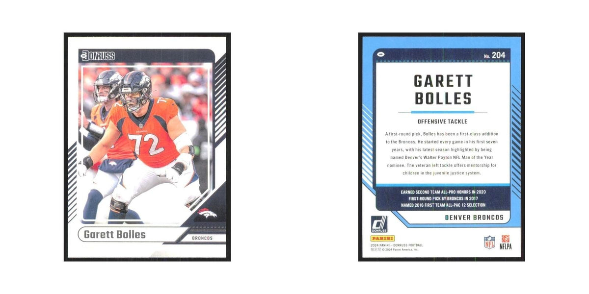 2024 Donruss Garett Bolles Broncos #204