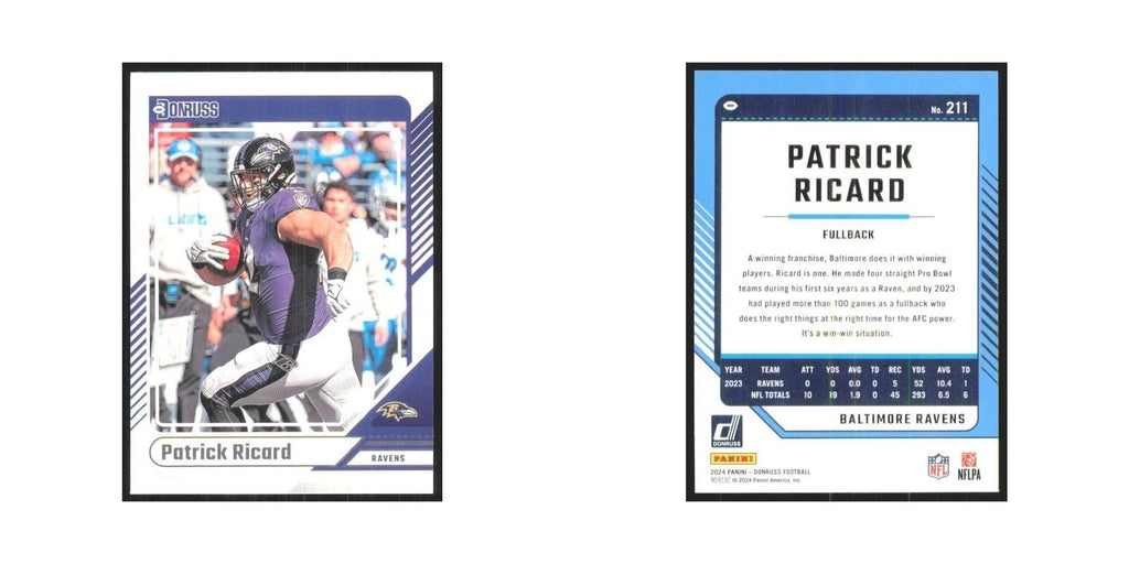 2024 Donruss Patrick Ricard Ravens #211