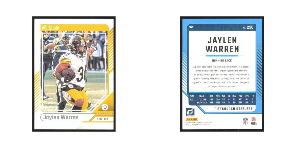 2024 Donruss Jaylen Warren Steelers #256