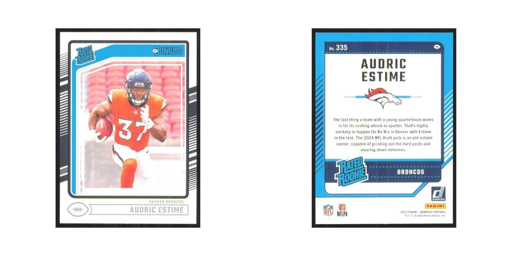 2024 Donruss Audric Estime RC Broncos #335