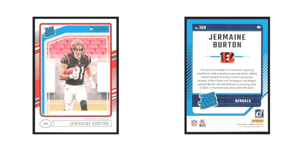 2024 Donruss Jermaine Burton RC Bengals #368