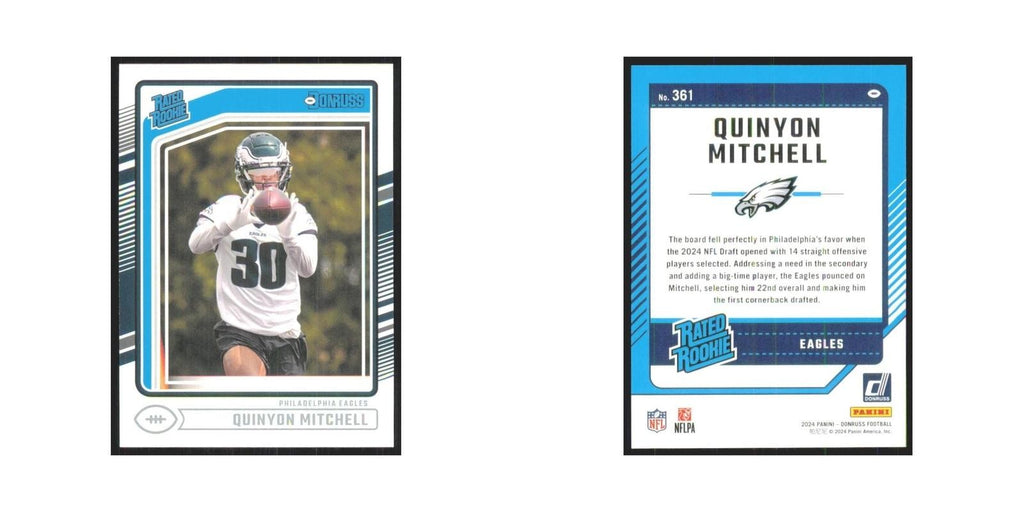 2024 Donruss Quinyon Mitchell RC Eagles #361
