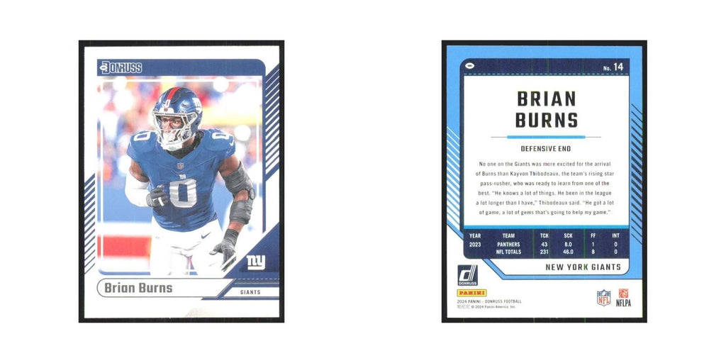 2024 Donruss Brian Burns Giants #14