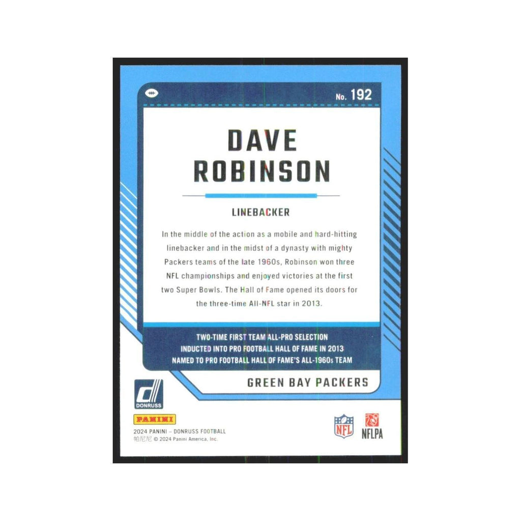2024 Donruss Dave Robinson Packers #192