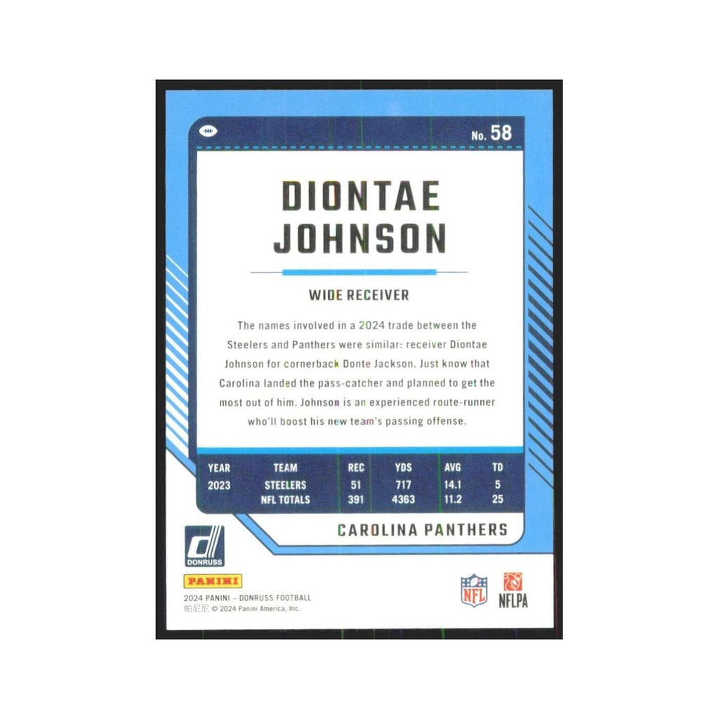 2024 Donruss Diontae Johnson Panthers #58