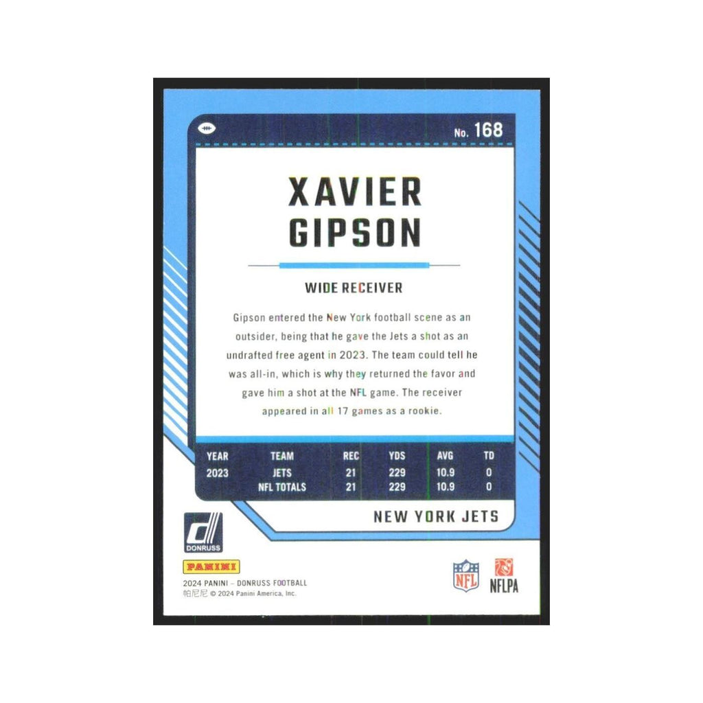2024 Donruss Xavier Gipson Jets #168