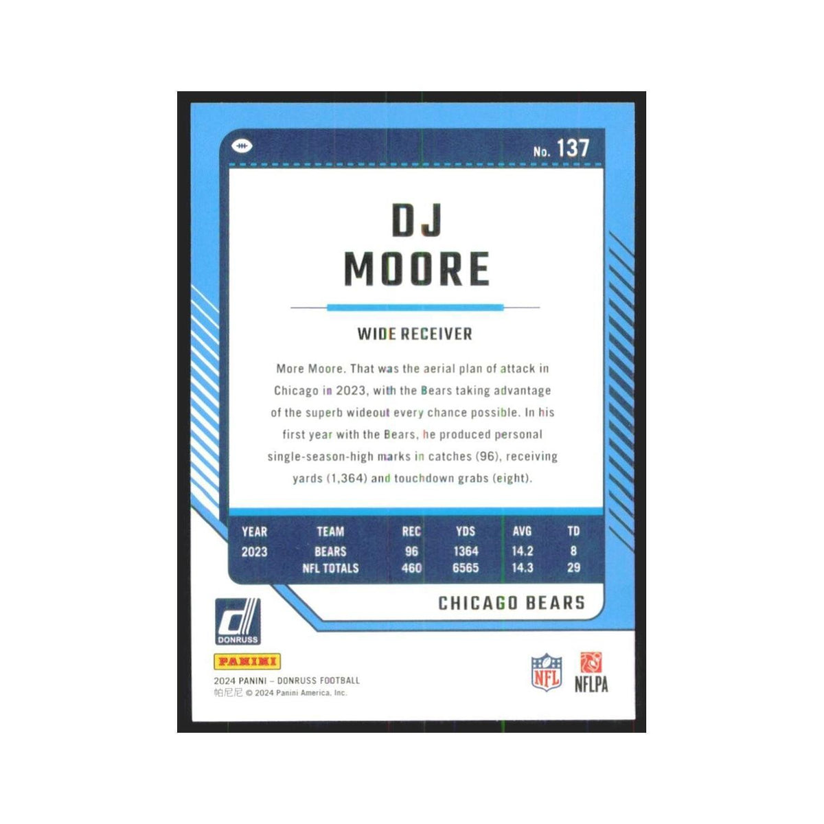 2024 Donruss DJ Moore Bears #137