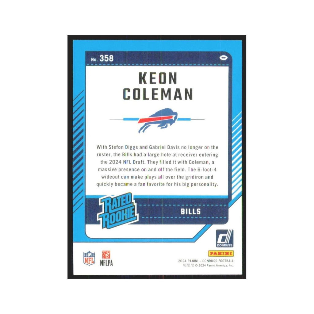 2024 Donruss Keon Coleman RC Bills #358