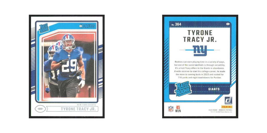 2024 Donruss Tyrone Tracy Jr. RC Giants #364