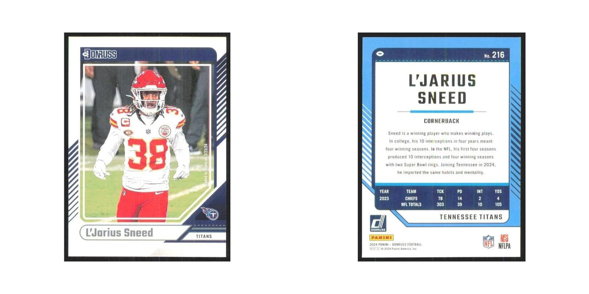 2024 Donruss L'Jarius Sneed Titans #216