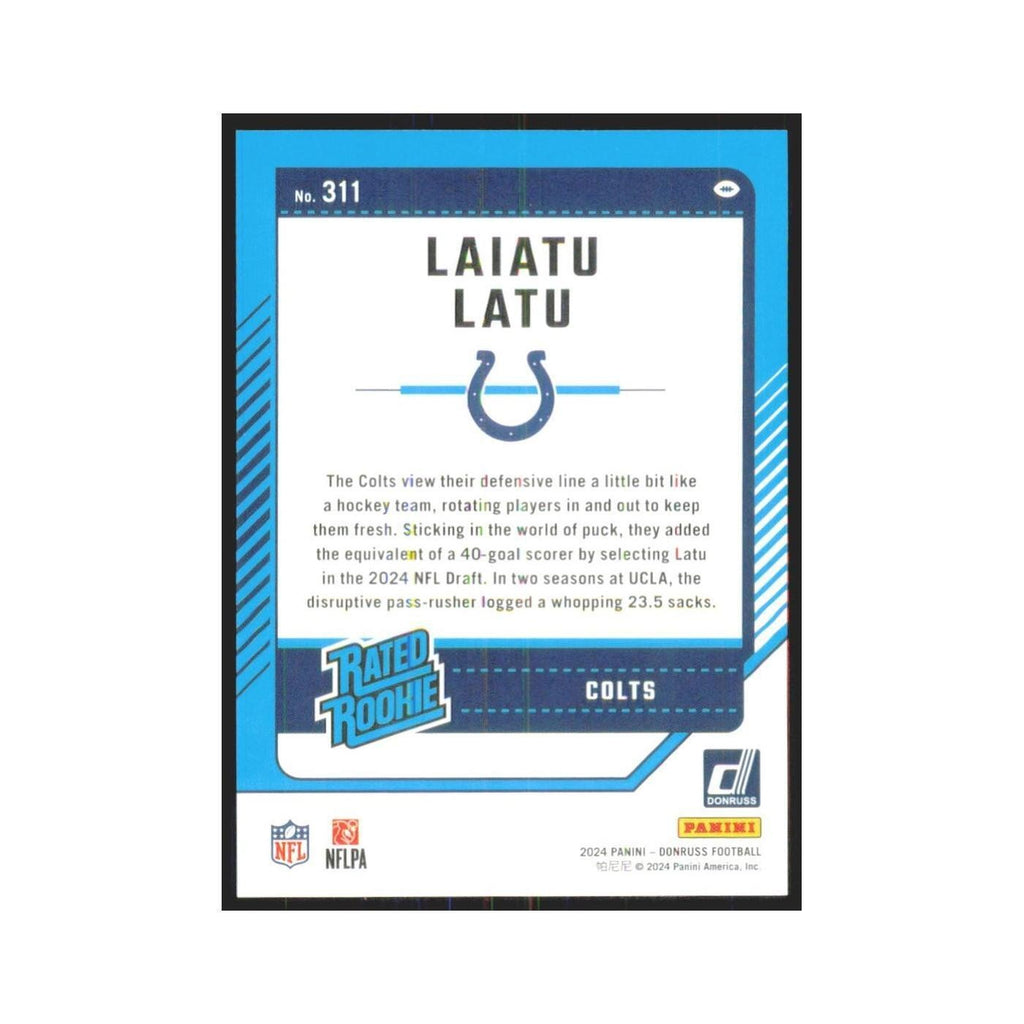 2024 Donruss Laiatu Latu RC Colts #311