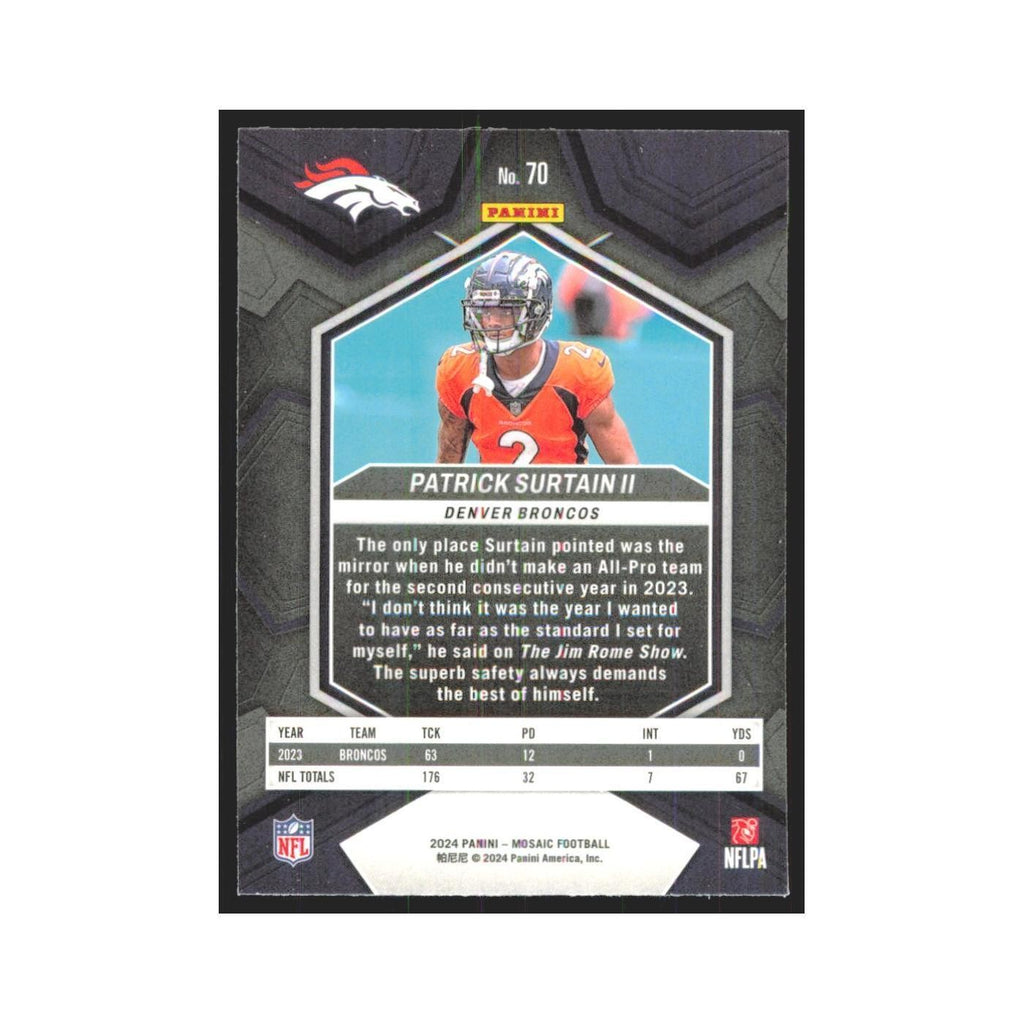 2024 Mosaic Patrick Surtain II Broncos #70