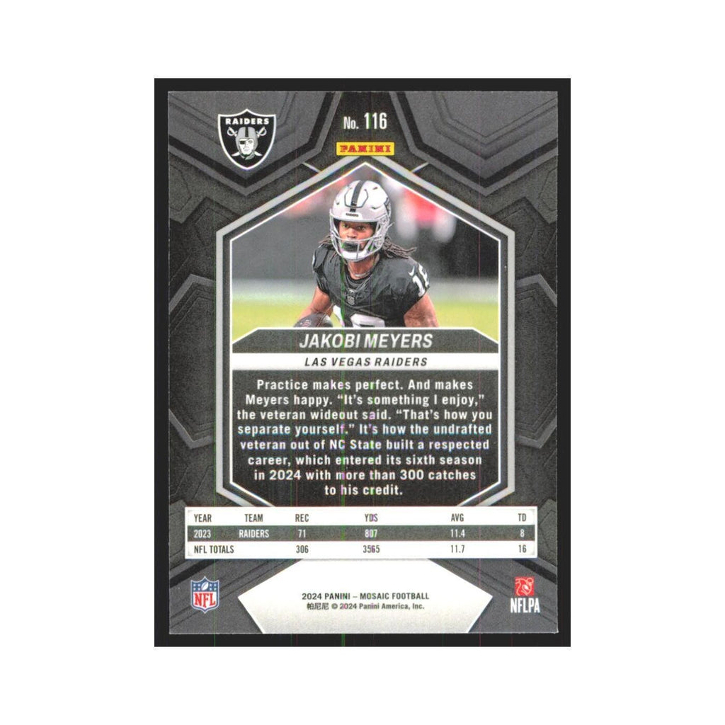 2024 Mosaic Jakobi Meyers Raiders #116