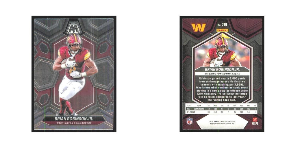 2024 Mosaic Brian Robinson Jr. Commanders #219