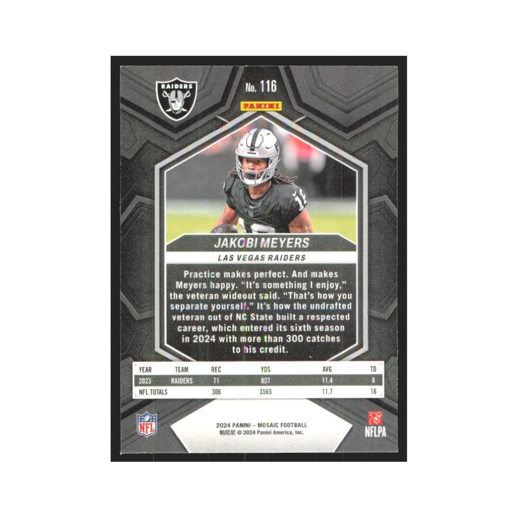 2024 Mosaic Jakobi Meyers Raiders #116