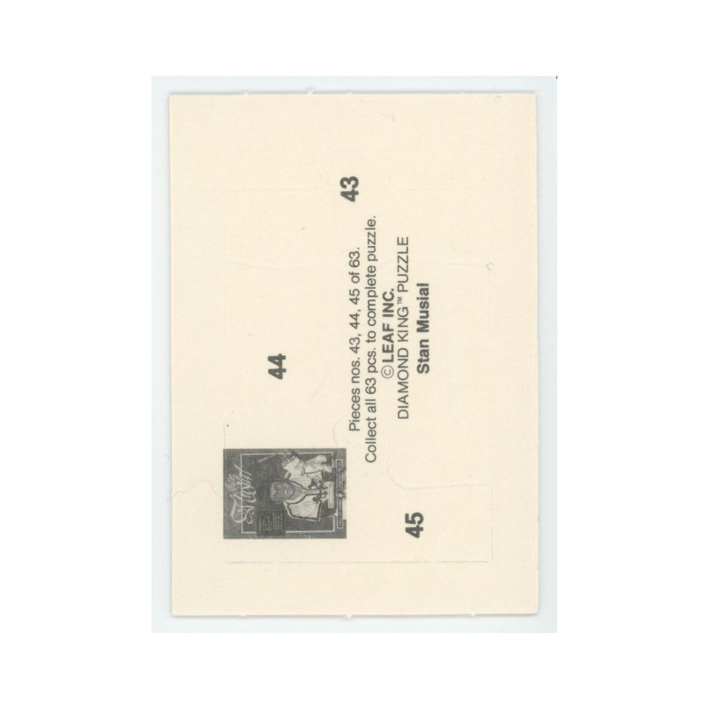 Stan Musial 1986 Leaf Diamond King Puzzle Pieces #43/44/45 Baseball Card NM
