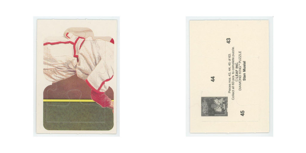 Stan Musial 1986 Leaf Diamond King Puzzle Pieces #43/44/45 Baseball Card NM
